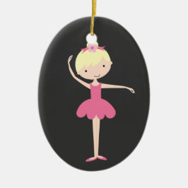 Ornamento navideño Ballerina personalizado