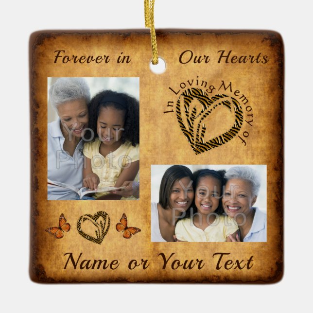 Ornamento navideño barato para la pérdida de uno q (Anverso)