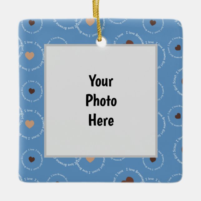 Ornamento navideño Brownie Scout (Anverso)