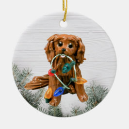 Ornamento navideño Cavalier King Charles Spaniel