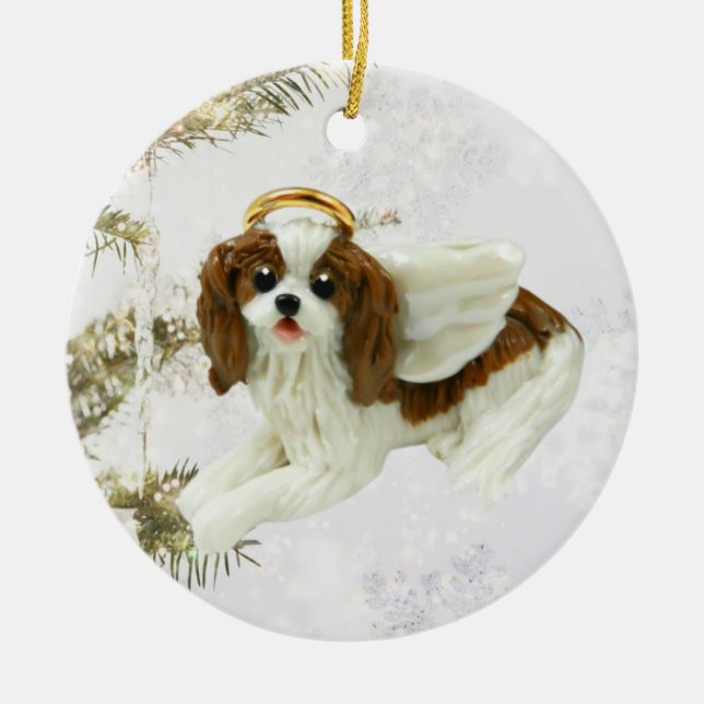 Ornamento navideño Cavalier King Charles Spaniel (Frente)