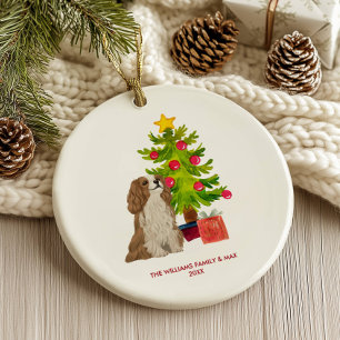 Ornamento navideño Cavalier King Charles Spaniel