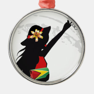 Ornamento navideño Chica de Guyana