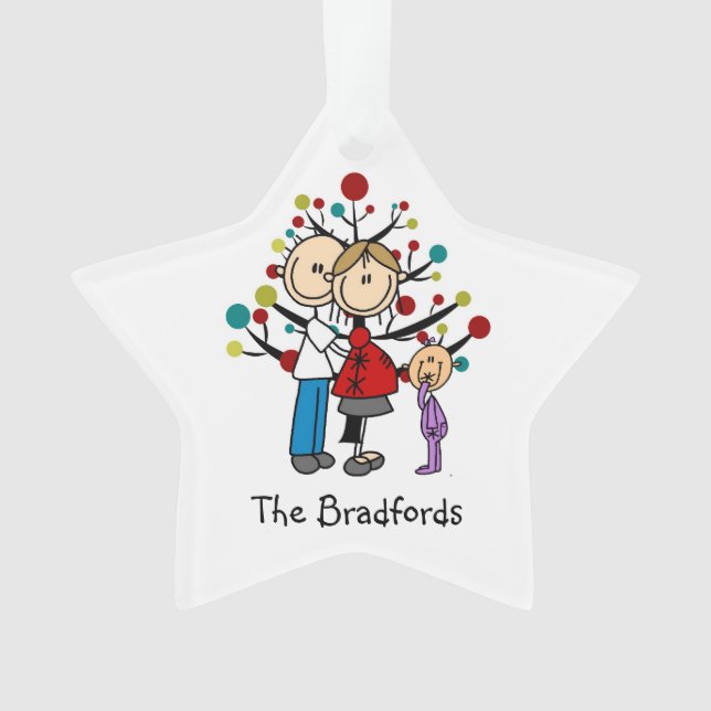 Ornamento navideño Chica de la pareja esperada (Anverso)