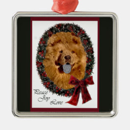 Ornamento navideño Chow Chow
