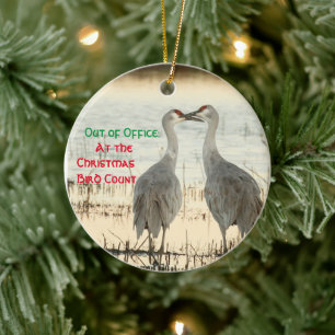 Ornamento navideño con grullas Sandhill