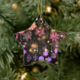 Ornamento navideño con luz de las estrellas