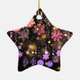 Ornamento navideño con luz de las estrellas