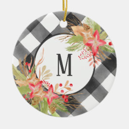 Ornamento navideño con pasta de búfalo y mistletoe