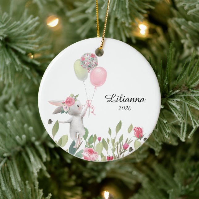 Ornamento navideño conejo, conejo (Árbol)