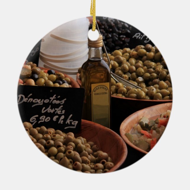 Ornamento navideño de aceitunas (Atrás)