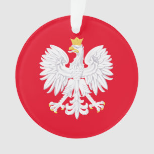 Ornamento navideño de águila polaca
