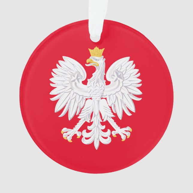 Ornamento navideño de águila polaca (Anverso)