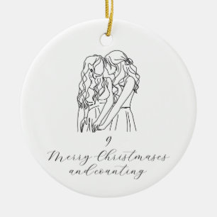Ornamento navideño de aniversario (amor homosexual