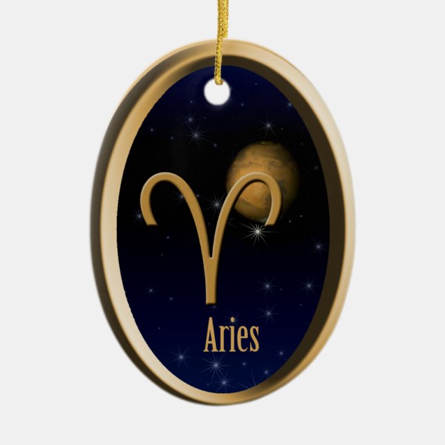 Ornamento navideño de Aries Mars (Frente)