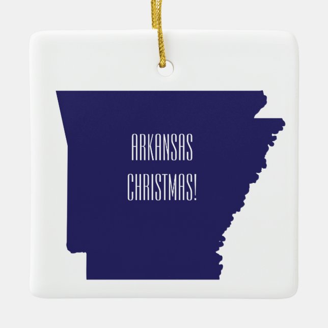 Ornamento navideño de Arkansas (Anverso)