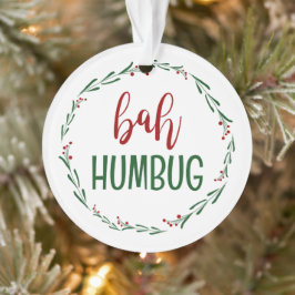 Ornamento navideño de Bah Humbug