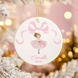Ornamento navideño de bailarina de ballet