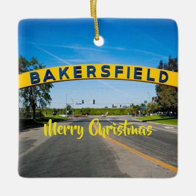 Ornamento navideño de Bakersfield (Anverso)