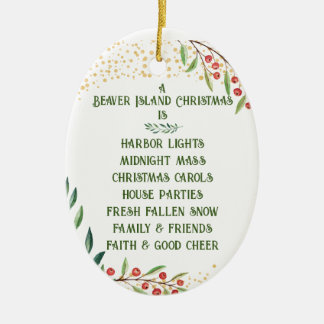 Ornamento navideño de Beaver Island