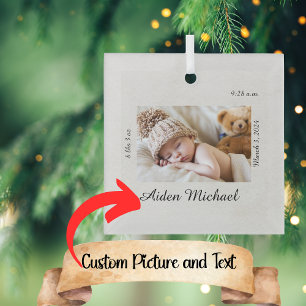 Ornamento navideño de bebé personalizado