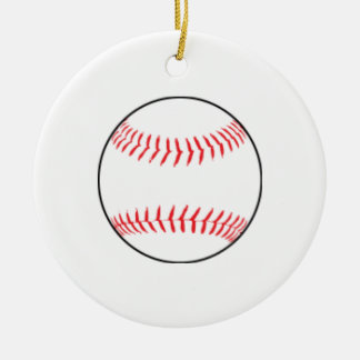Ornamento navideño de béisbol