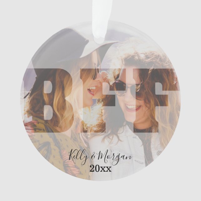 Ornamento navideño de BFF (Anverso)