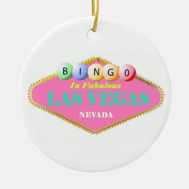Ornamento navideño de Bingo Player (Frente)