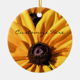 Ornamento navideño de Black Eyed Susan personaliza