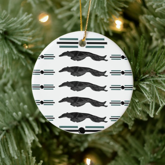 Ornamento navideño de Borzoi (Árbol)