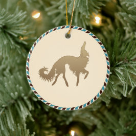 Ornamento navideño de Borzoi