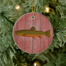 Ornamento navideño de Brook Trout
