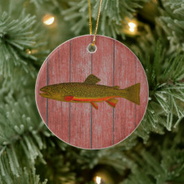 Ornamento navideño de Brook Trout