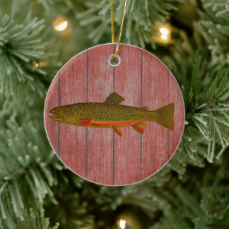 Ornamento navideño de Brook Trout