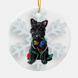 Ornamento navideño de Cairn Terrier