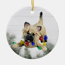 Ornamento navideño de Cairn Terrier