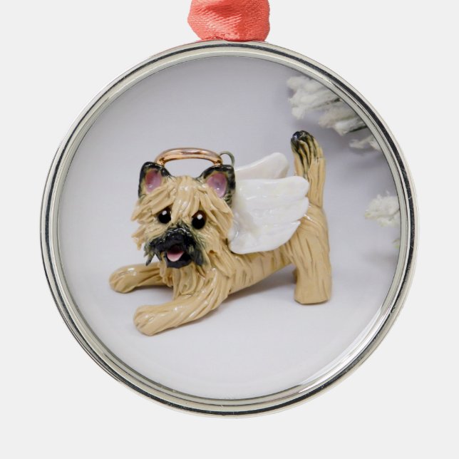 Ornamento navideño de Cairn Terrier Angel  (Frente)