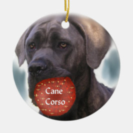 Ornamento navideño de Cane Corso