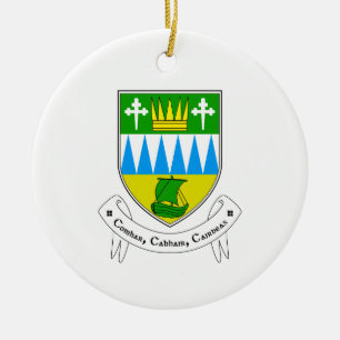 Ornamento navideño de cerámica del condado de Ir