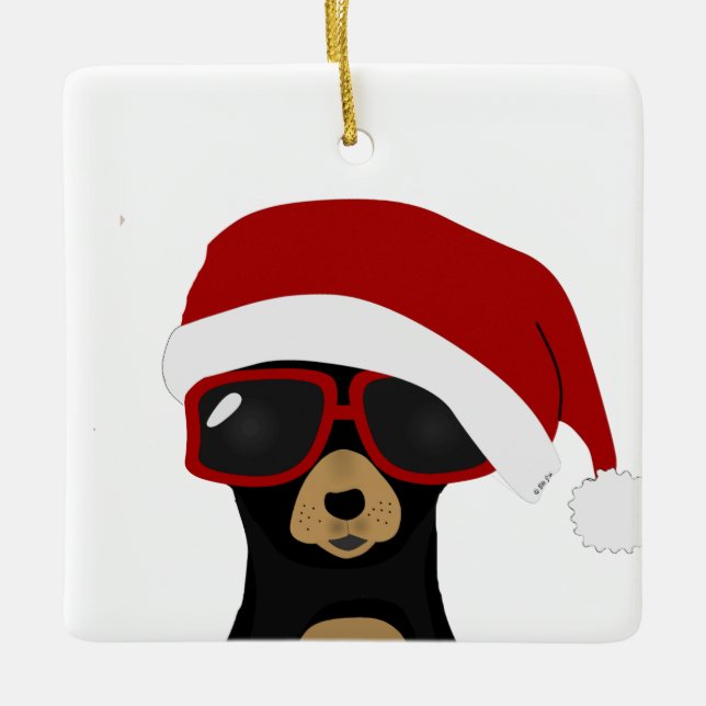 Ornamento navideño de Chihuahua (Anverso)