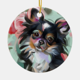 Ornamento navideño de Chihuahua| Vacaciones, flora