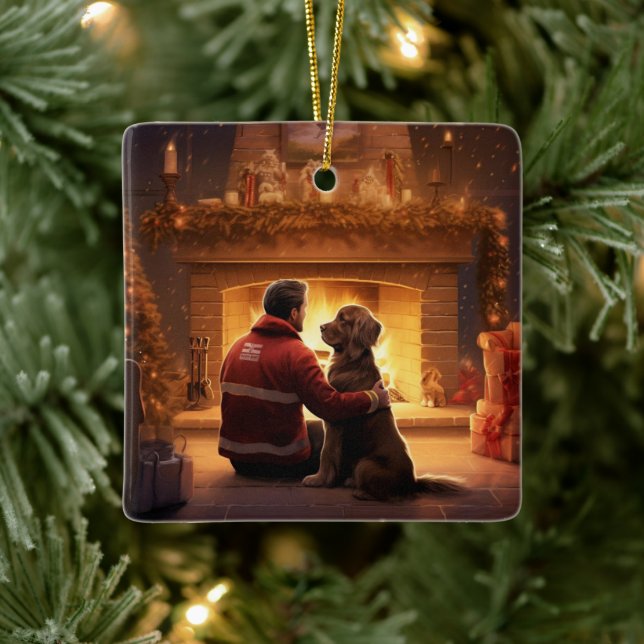 Ornamento navideño de Cocker Spaniel, Mascota de F (Árbol)