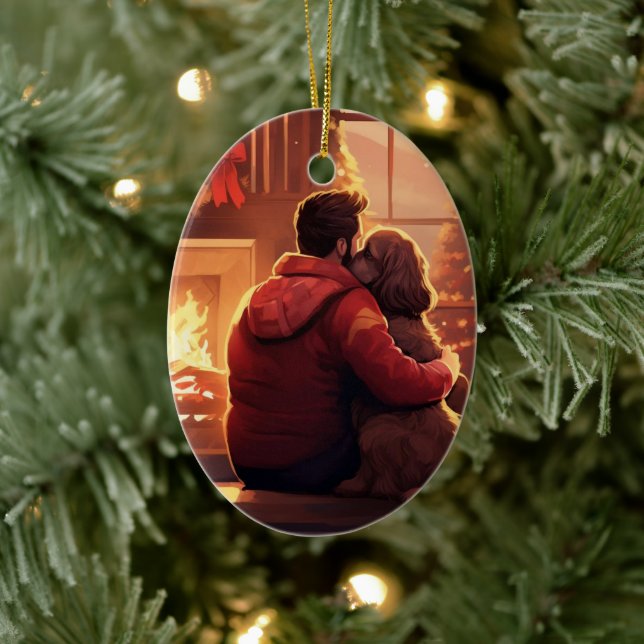 Ornamento navideño de Cocker Spaniel, Mascota de F (Árbol)