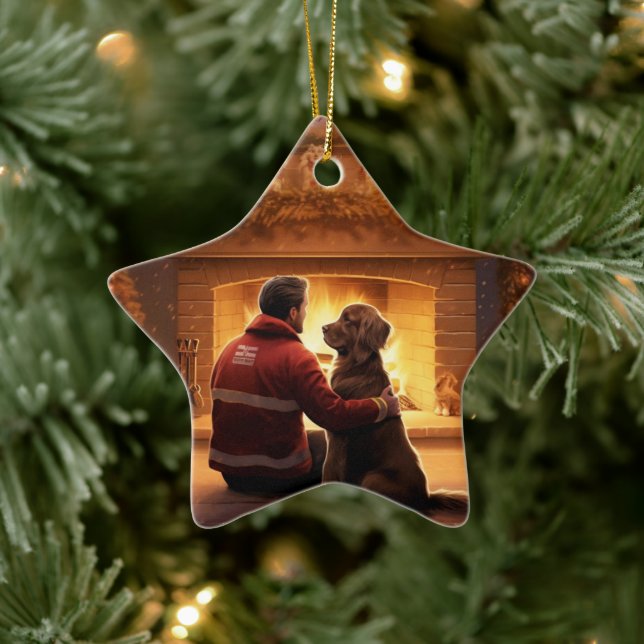 Ornamento navideño de Cocker Spaniel, Mascota de F (Árbol)