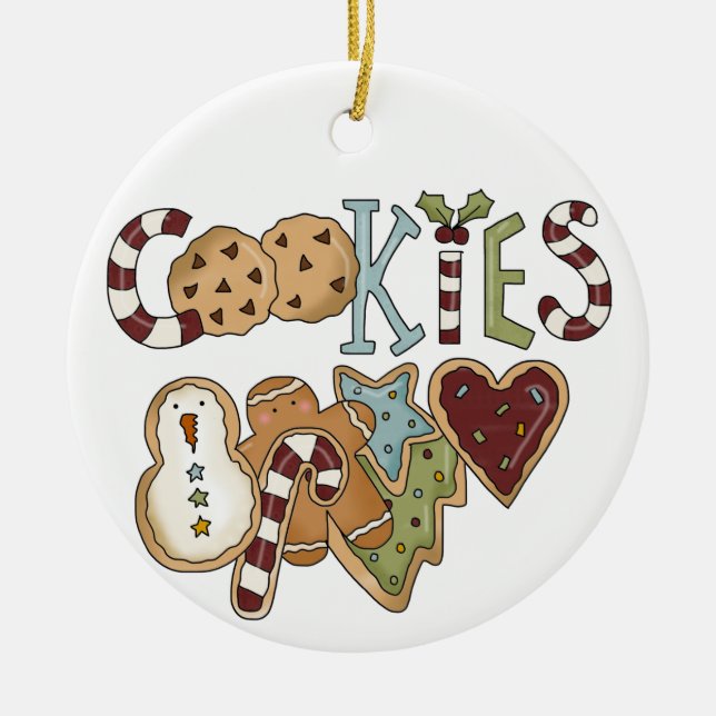 Ornamento navideño de cookies navidades (Frente)