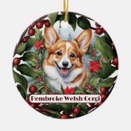 Ornamento navideño de Corgi, personaliza a tu cach