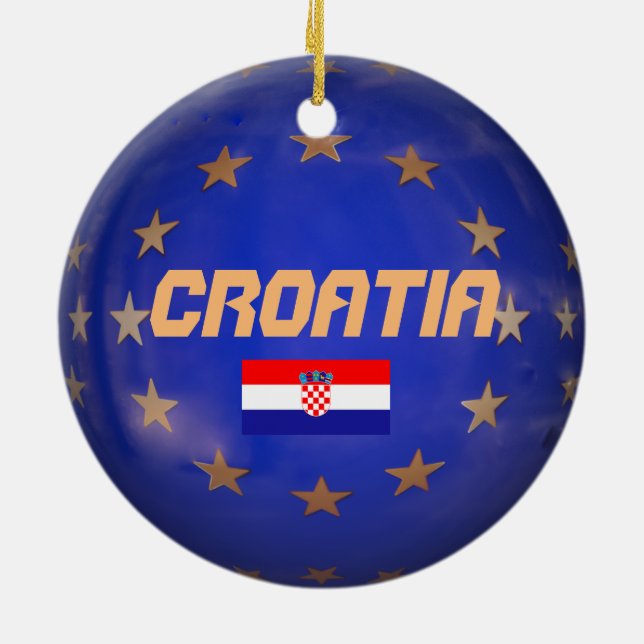Ornamento navideño de Croacia (Atrás)