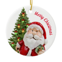 Ornamento navideño de Cute Santa Claus