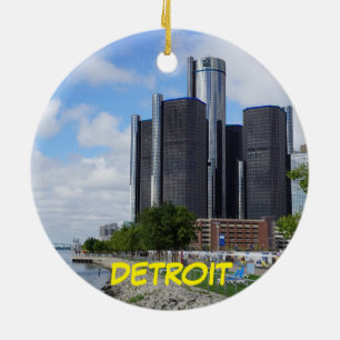 Ornamento navideño de Detroit