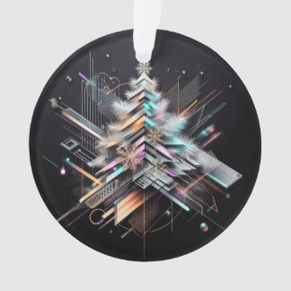 Ornamento navideño de elegancia futurista